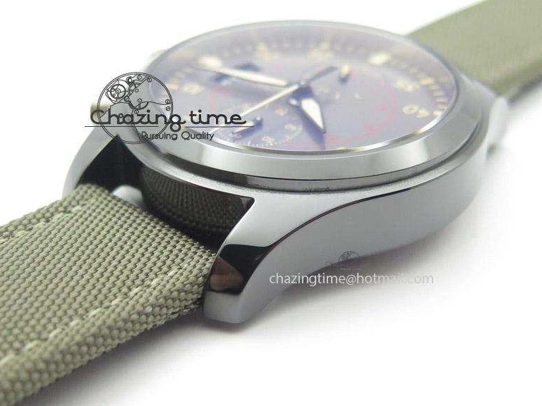 MIROTIME 0119 Pilot Top Gun Miramar IWC388002 ZF 1:1 Best Edition Ceramic Case On Nylon Strap A Practical 7345